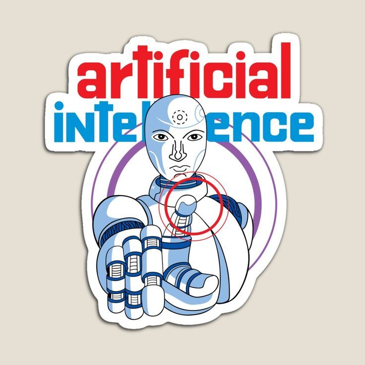 Futuristic AI Android Decal - Sci-Fi Robot Artificial Intelligence Sticker
