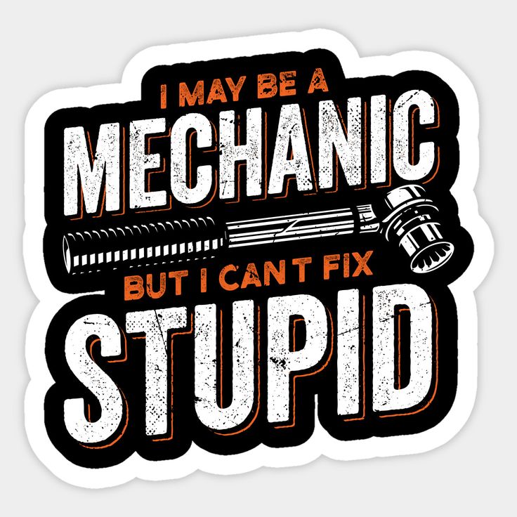 Funny Mechanic Toolbox Decal - Automotive Humor Sarcastic Sticker