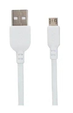 Universal White USB-A to Micro-USB Charging and Data Sync Cable
