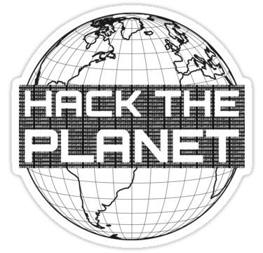 Cybersecurity World Hacker Decal - Binary Code Earth Vinyl Sticker