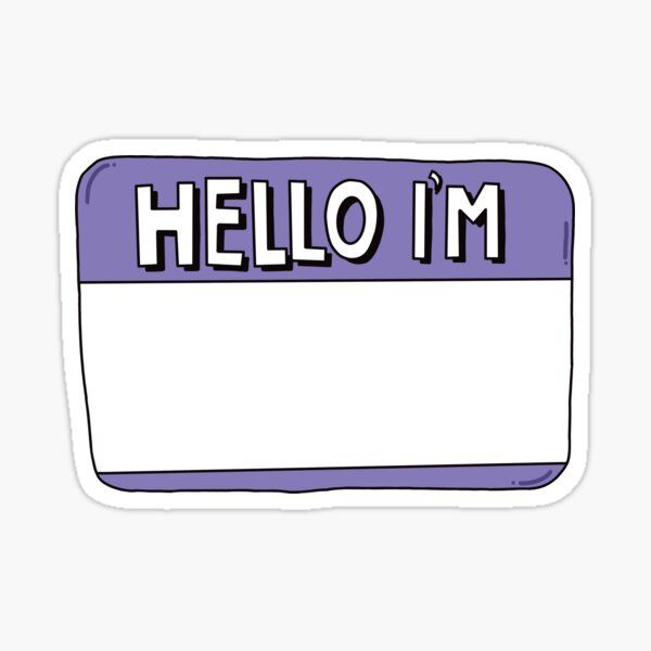HELLO I`M - Sticker