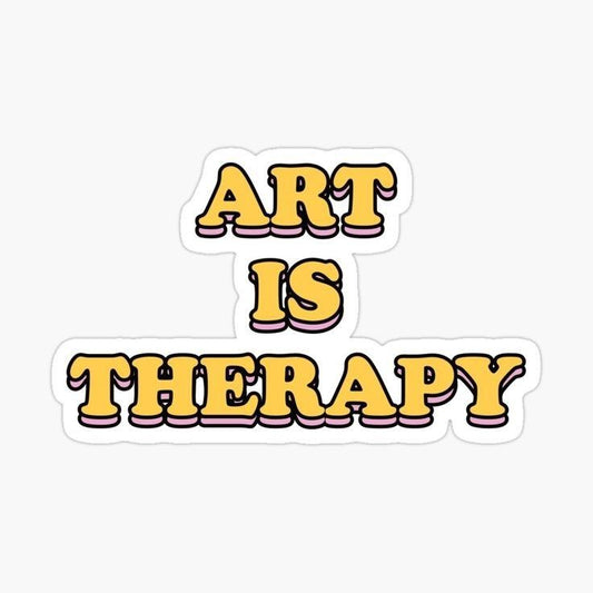 ART IS THERAPY - Sticker