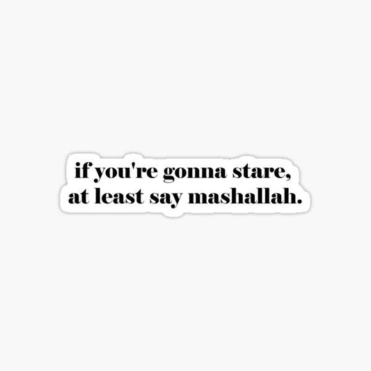 at least say masha_allah - Sticker