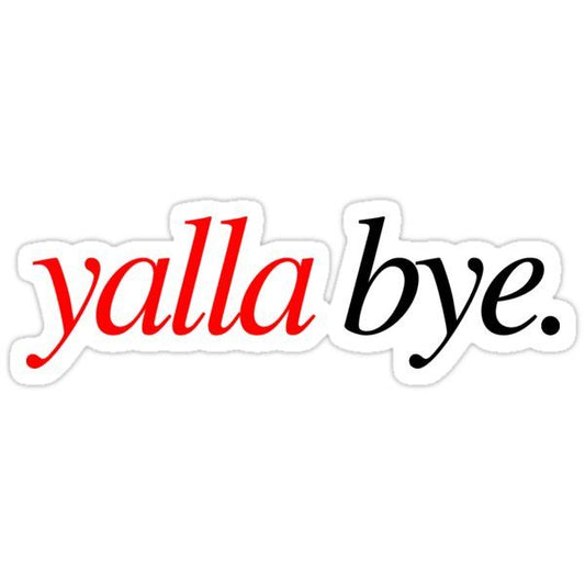 yalla bye - Sticker