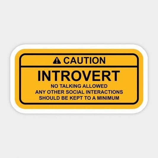 INTROVERT- Sticker