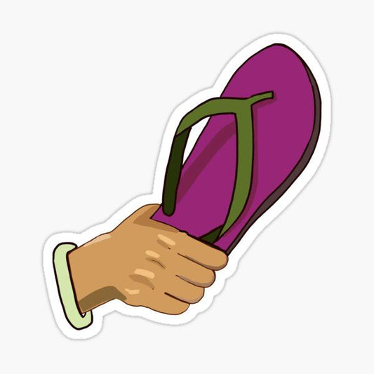 You need this Chappal - Sticker