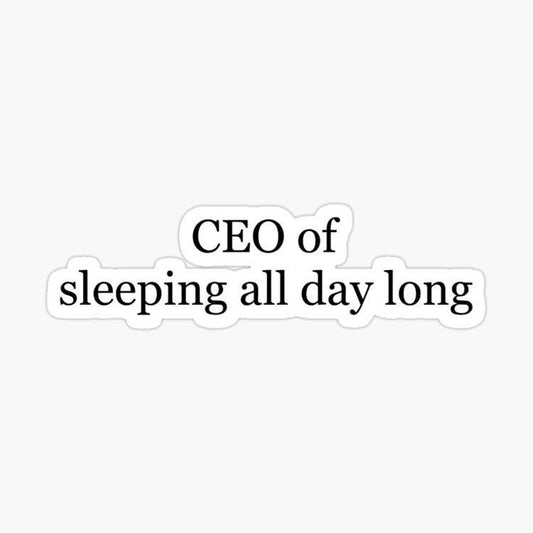 CEO of sleeping - Sticker