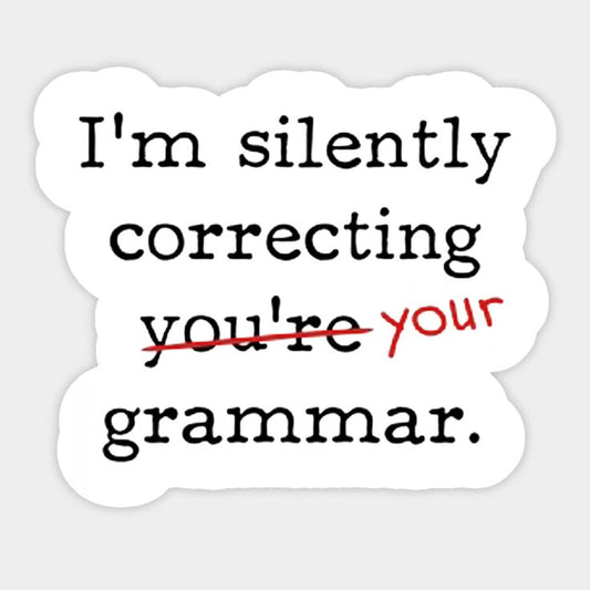 Correcting Grammar - Sticker