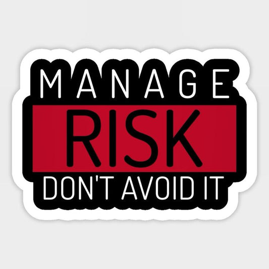 Day Trader Risk Management Sticker - Stock Market Investor Laptop Decal - Forex Trading Motivation