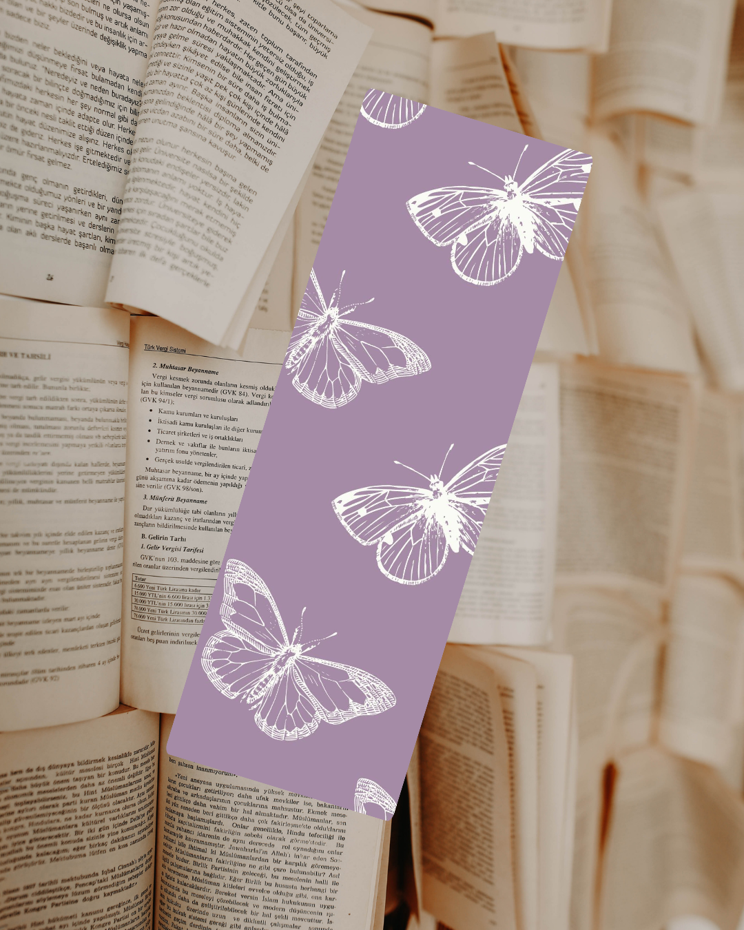 Butterfly Lilac- Bookmark