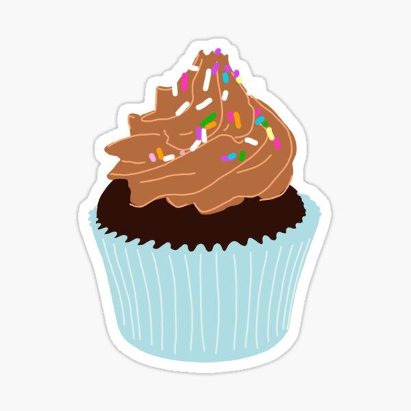 Chocolate Cupcake- Sticker