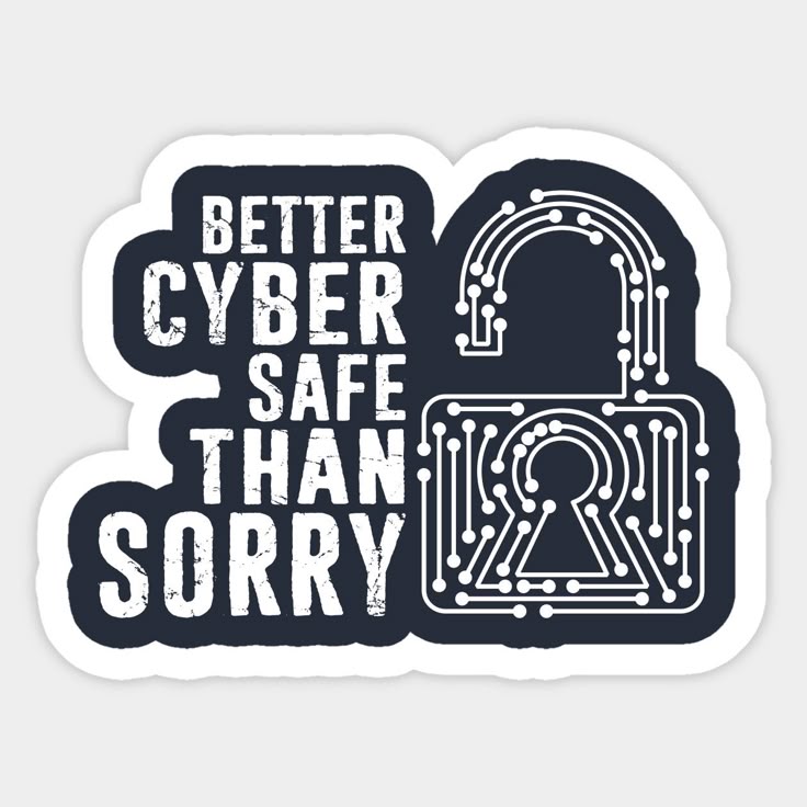 Vintage Cybersecurity Lock Decal - Rustic IT Professional Security Sticker