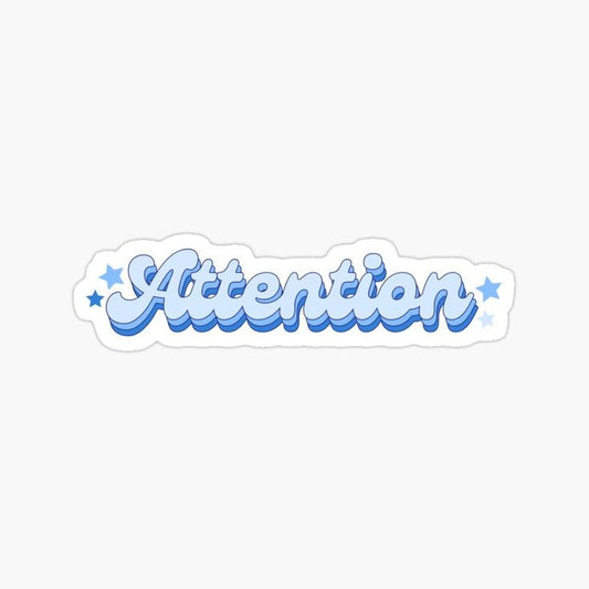 Attention - Sticker