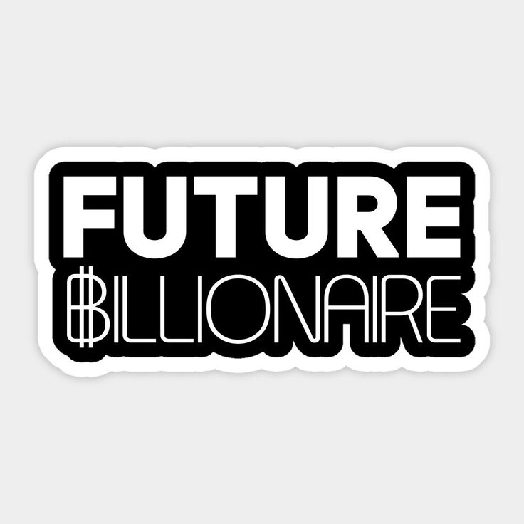 Wealth Manifestation Laptop Decal - Entrepreneur Goal Sticker - Future Billionaire Financial Motivation