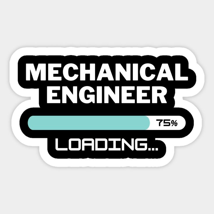 Mechanical Engineering Student Graduation Gift - Loading Progress Decal