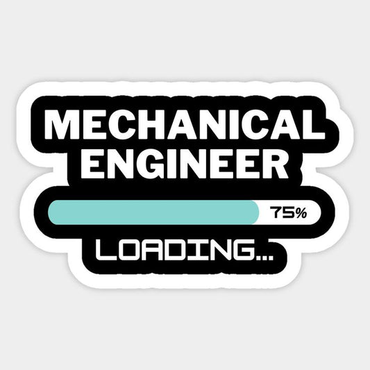 Mechanical Engineering Student Graduation Gift - Loading Progress Decal