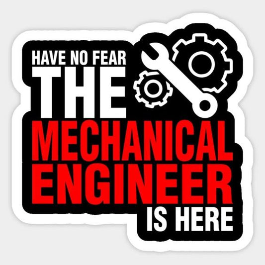 Mechanical Engineer Hero Sticker - Funny Engineering Toolbox Decal