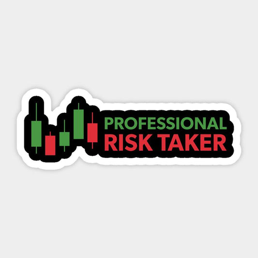 Day Trader Laptop Decal - Stock Market Risk Taker Sticker - Funny Crypto Investor Gift