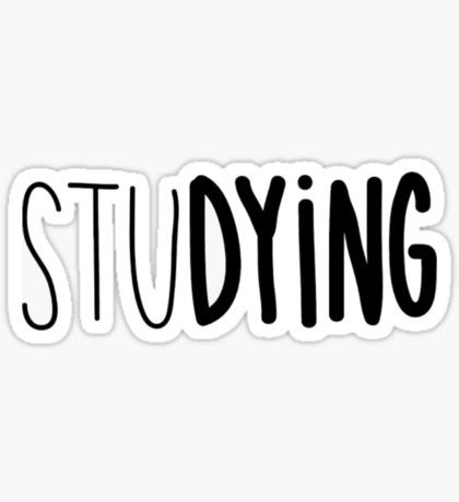 STUDYING - Sticker