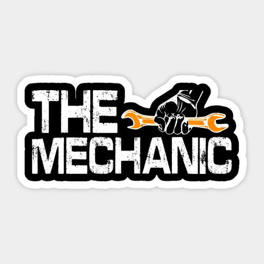 Professional Mechanic Toolbox Decal - Hand Holding Wrench Sticker