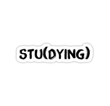 STUDYING - Sticker