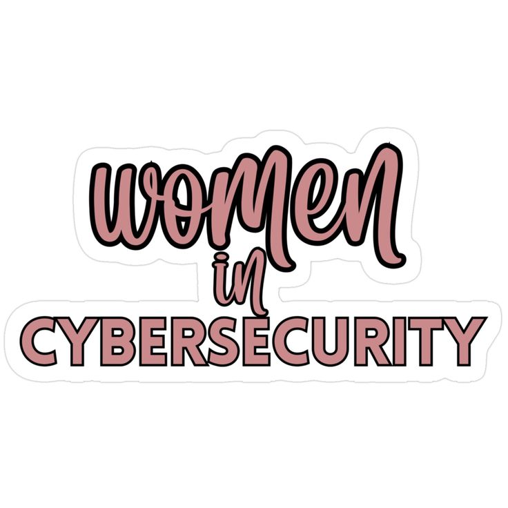 Women in Cybersecurity Laptop Decal - Female InfoSec Professional Sticker