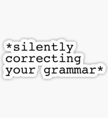 Correcting Grammar - Sticker