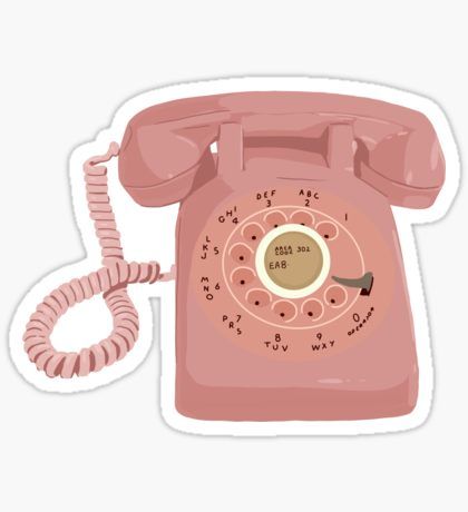 Old Telephone - Sticker