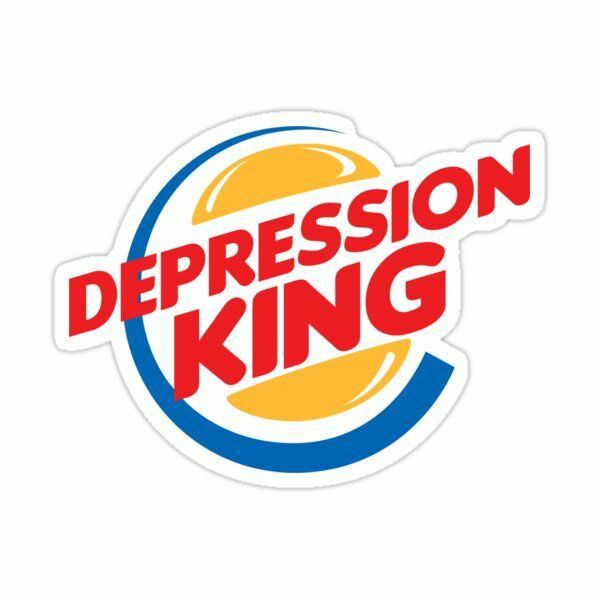 DEPRESSION KING- Sticker