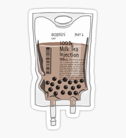 Milk Tea Injection - Sticker