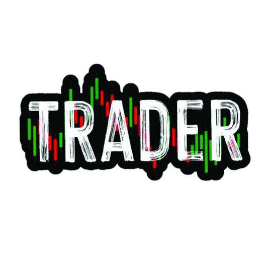 Day Trader Laptop Decal - Stock Market Candlestick Sticker - Crypto Trader Art