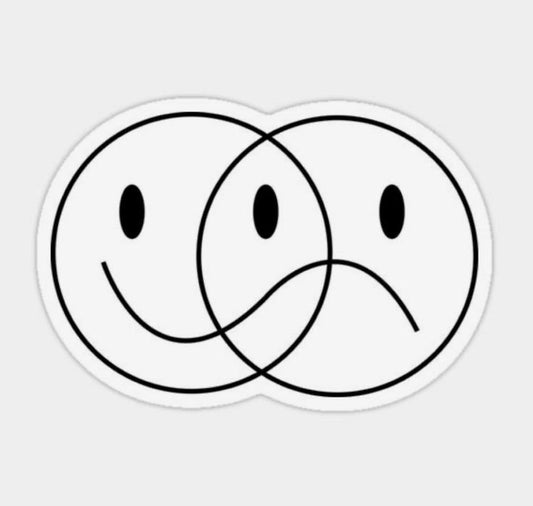 Happy and Sad - Sticker