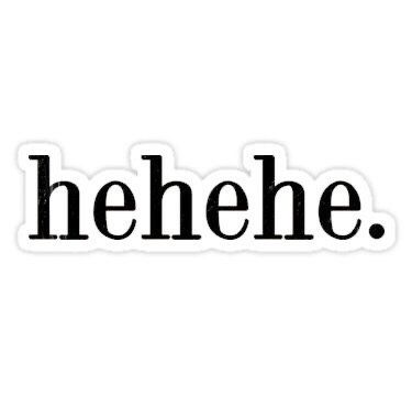 hehehe - Sticker