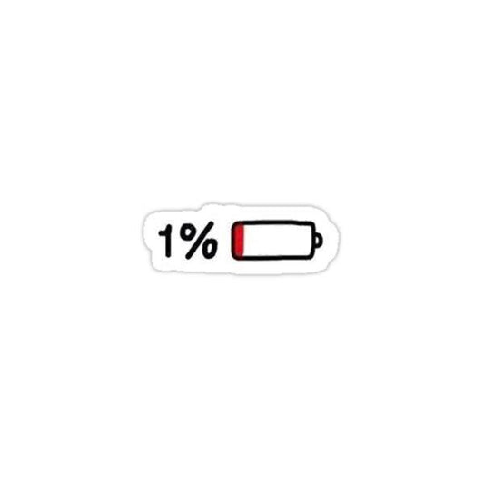 1% only - Sticker